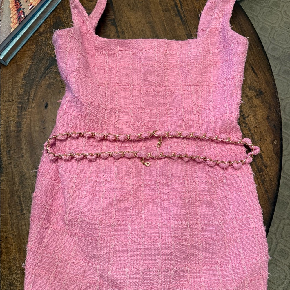 Lovers + Friends Pink Tweed Dress